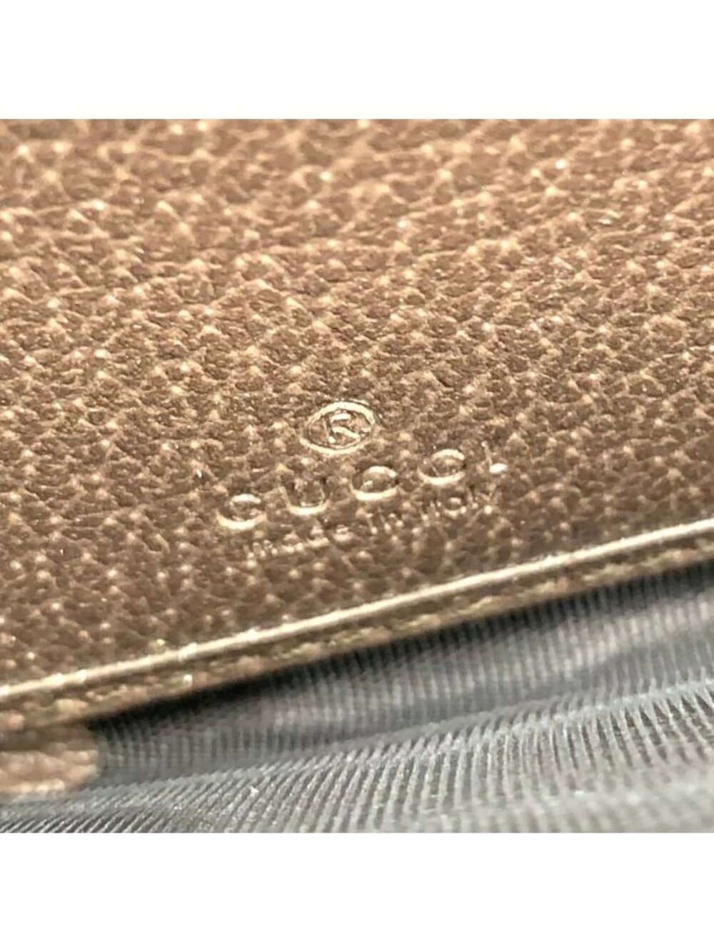 Gucci Ophidia Zip Around Leather Brown Beige Wallet Gold - Picture 4 of 15